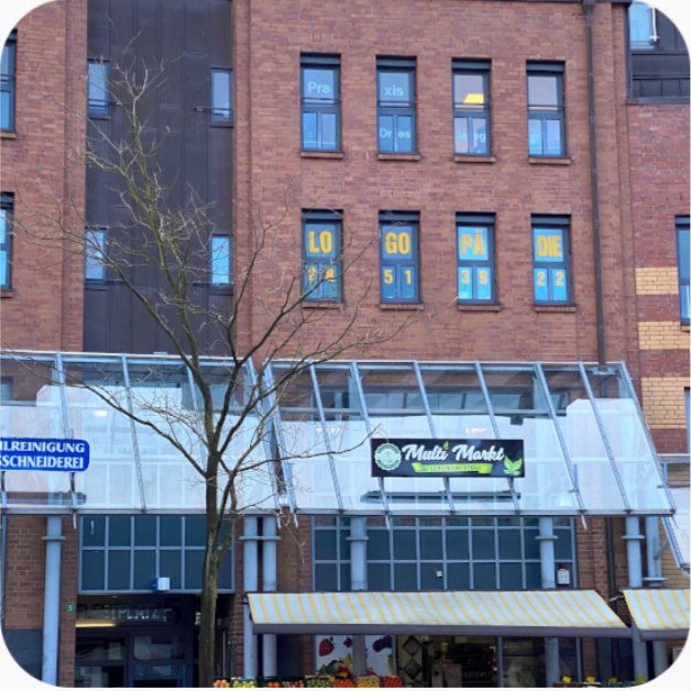 Fassade des Praxisgebäudes
