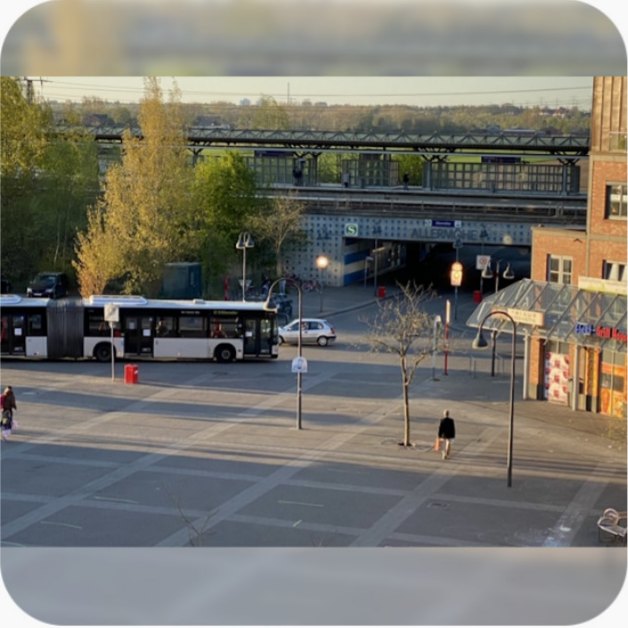 Ausblick auf den Bahnhof Allermöhe
